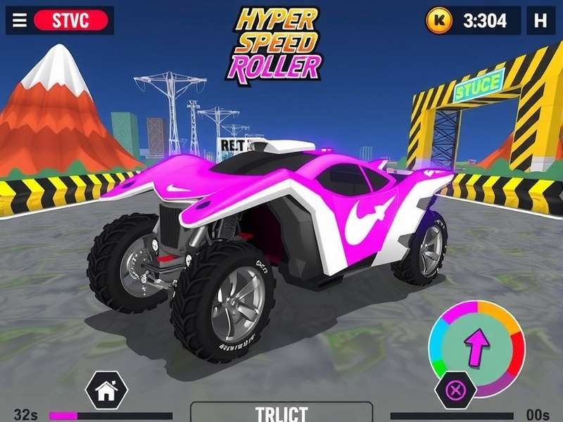 Hyper Speed Roller Game Screenshot